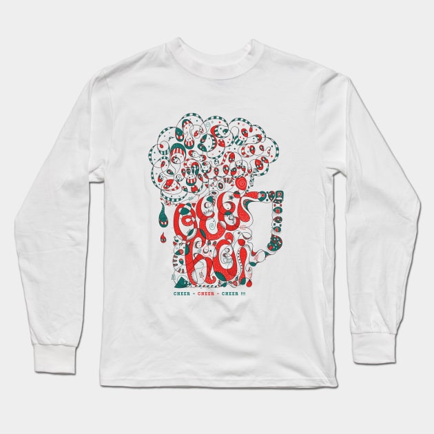 Xmas - Cheer Long Sleeve T-Shirt by OrangeFox